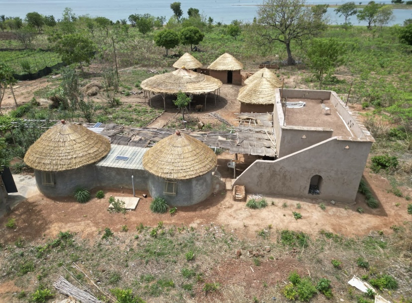 An overview of Dream Village in Dambai, Ghana